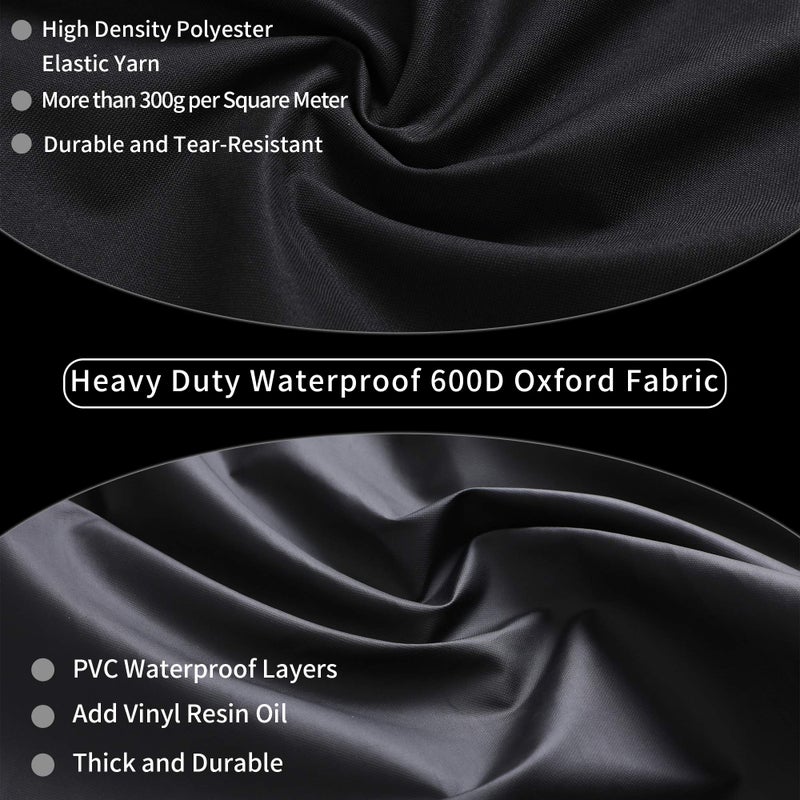 JIESUO 48 Inch Grill Cover for Weber Spirit and Spirit II 210: Heavy Duty Waterproof 48 Inch 2 Burner Weather Resistant Weber Spirit Covers - Image 5